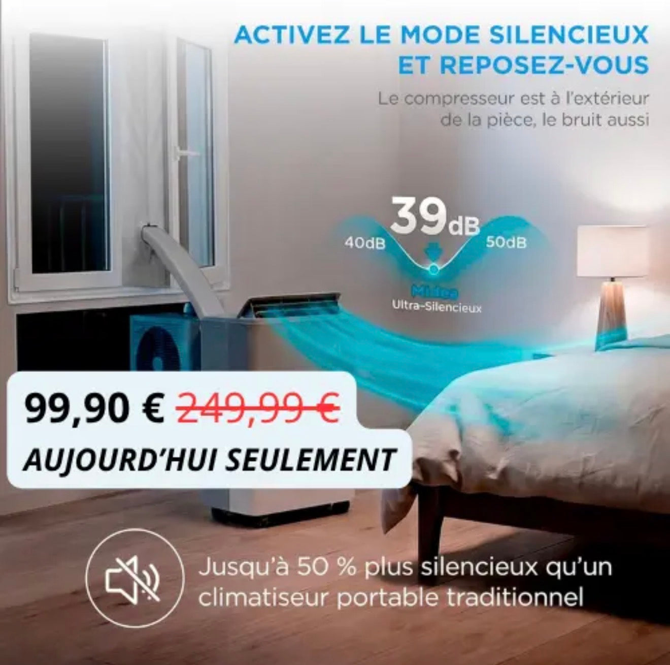 Midea PortaSplit – Refroidit comme une clim fixe, se branche comme un ventilateur