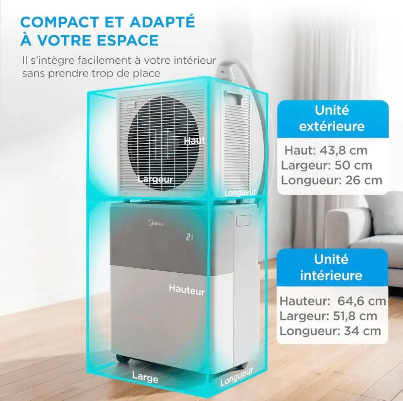 Midea PortaSplit – Refroidit comme une clim fixe, se branche comme un ventilateur
